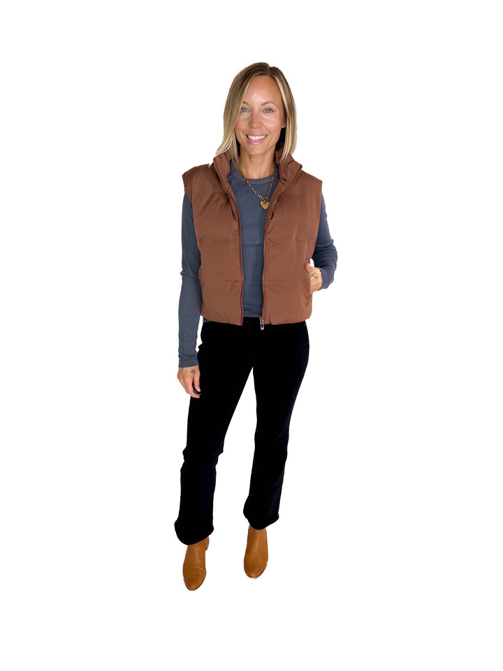 THREAD & SUPPLY Issey Vest- CAPPUCCINO