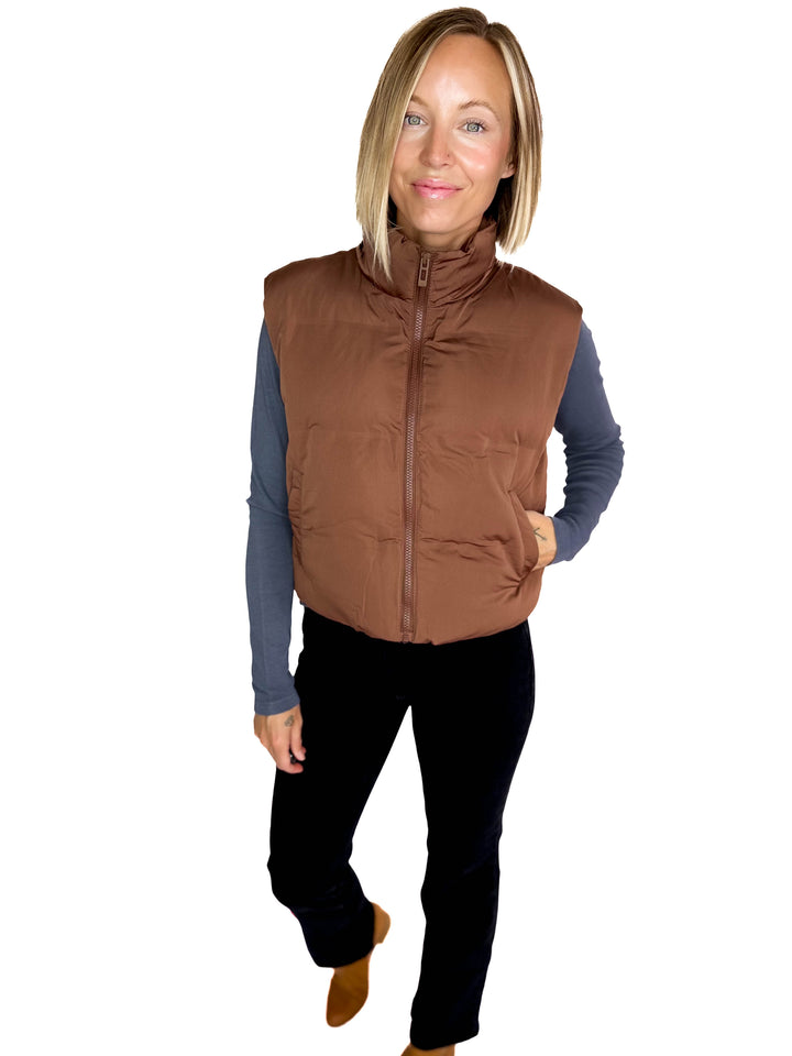 THREAD & SUPPLY Issey Vest- CAPPUCCINO