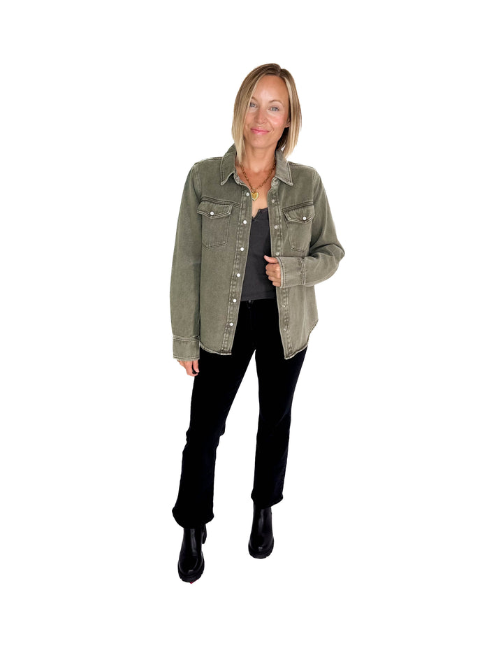 THREAD & SUPPLY Pippin Jacket- OLIVE
