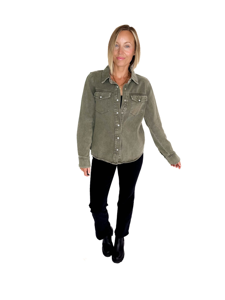 THREAD & SUPPLY Pippin Jacket- OLIVE