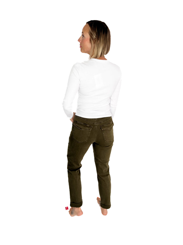 JUDY BLUE Saskia Cargo Pant- DARK FOREST