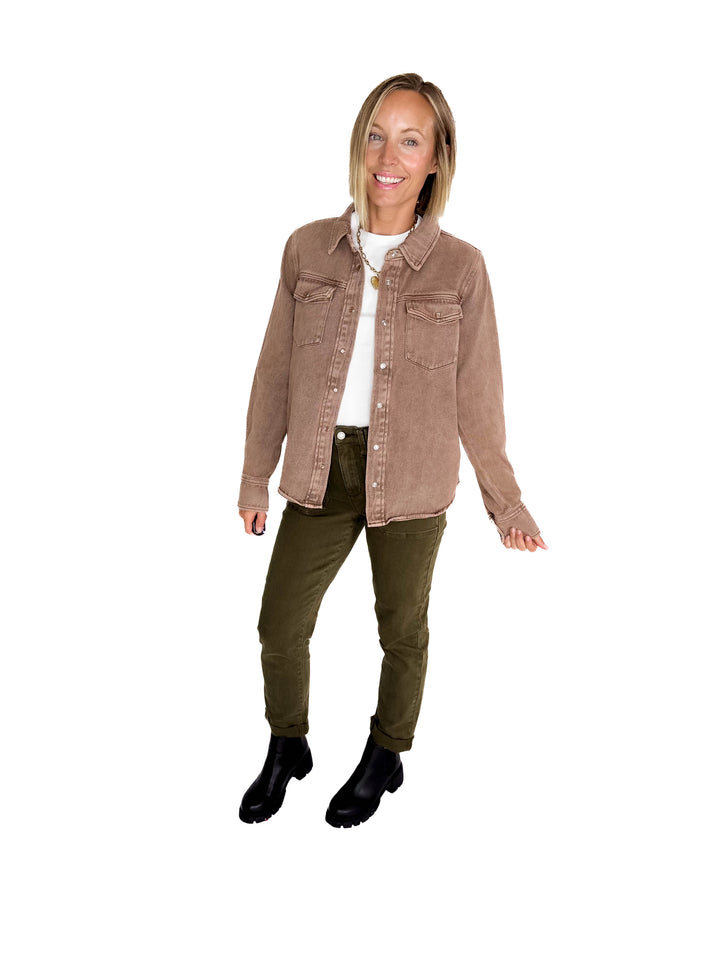 THREAD & SUPPLY Pippin Jacket- CLOVE
