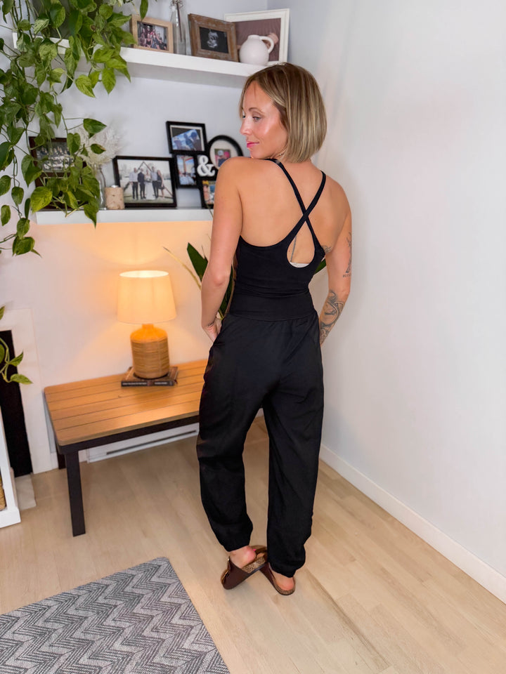 Only The Best Jumpsuit- BLACK