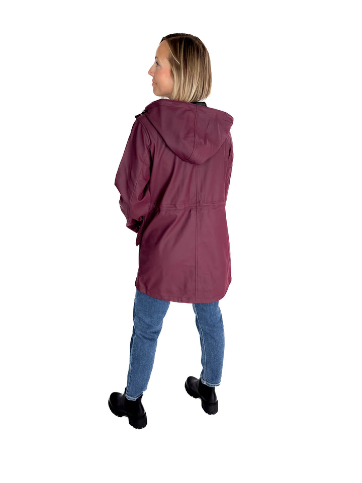VERO MODA Sitka Rain Jacket- WINE TASTING