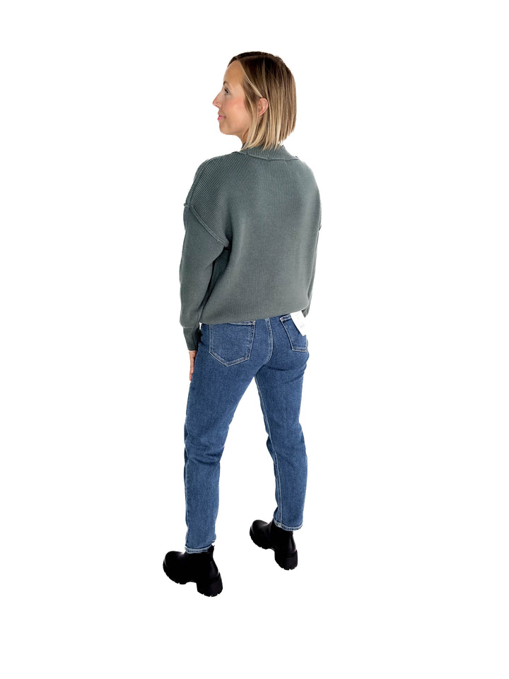 Saga Drop Shoulder Sweater- ASH JADE