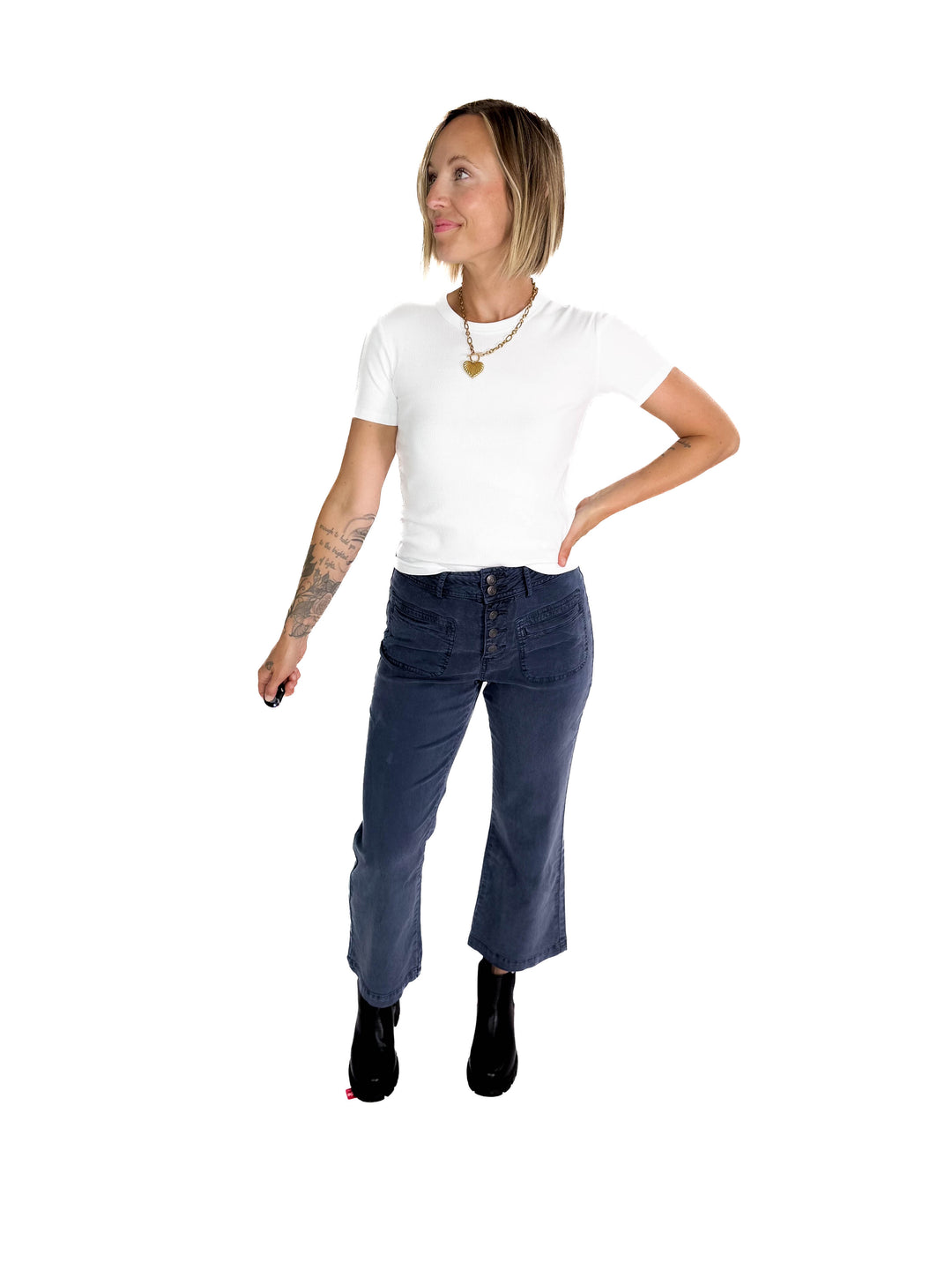 ONLY Easy Ribbed Short Sleeve- BRIGHT WHITE