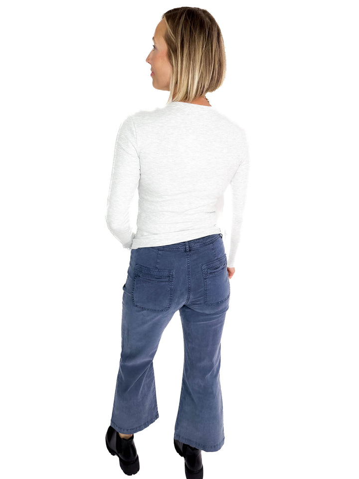 ONLY Easy Ribbed Long Sleeve- LIGHT GREY MELANGE
