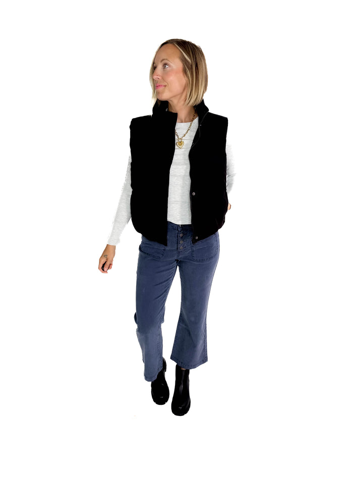 THREAD & SUPPLY Aspen Vest- BLACK-FINAL SALE