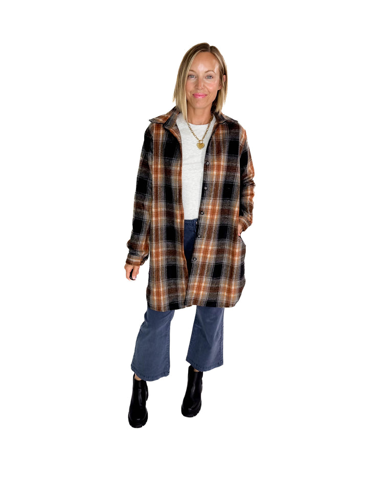 Renfrew Plaid Shacket- BLACK MULTI