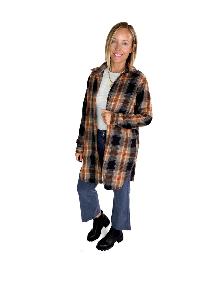 Renfrew Plaid Shacket- BLACK MULTI