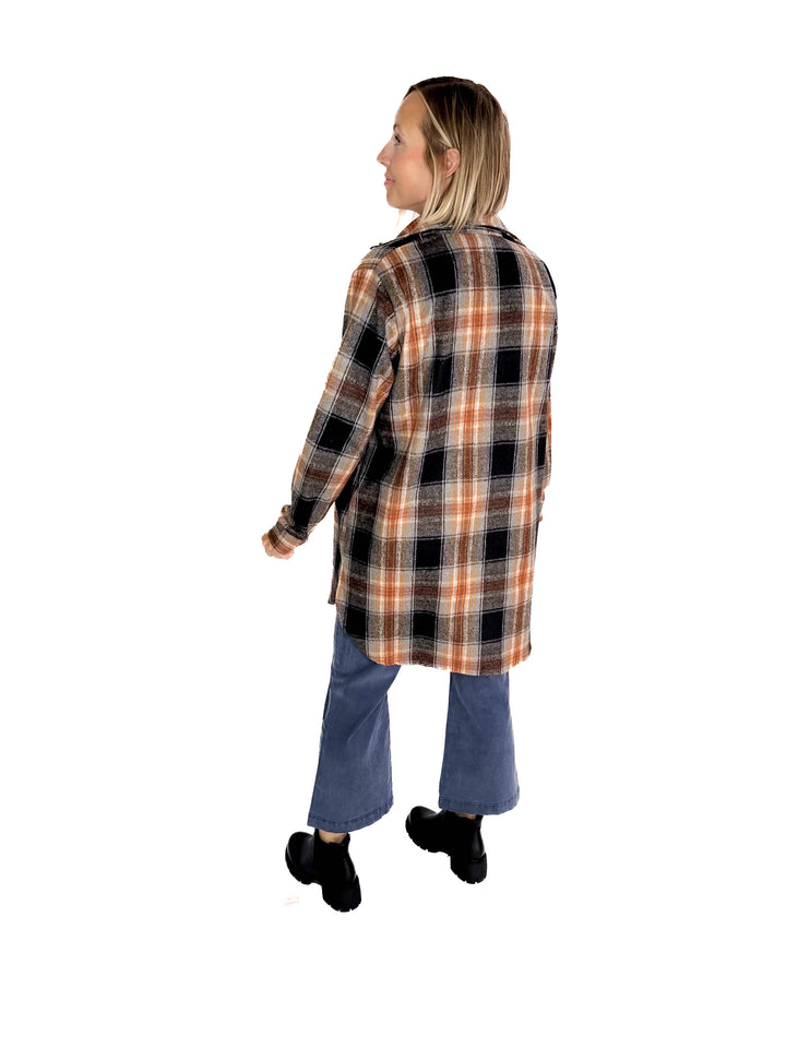 Renfrew Plaid Shacket- BLACK MULTI