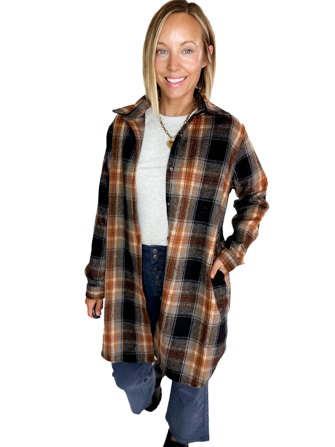 Renfrew Plaid Shacket- BLACK MULTI