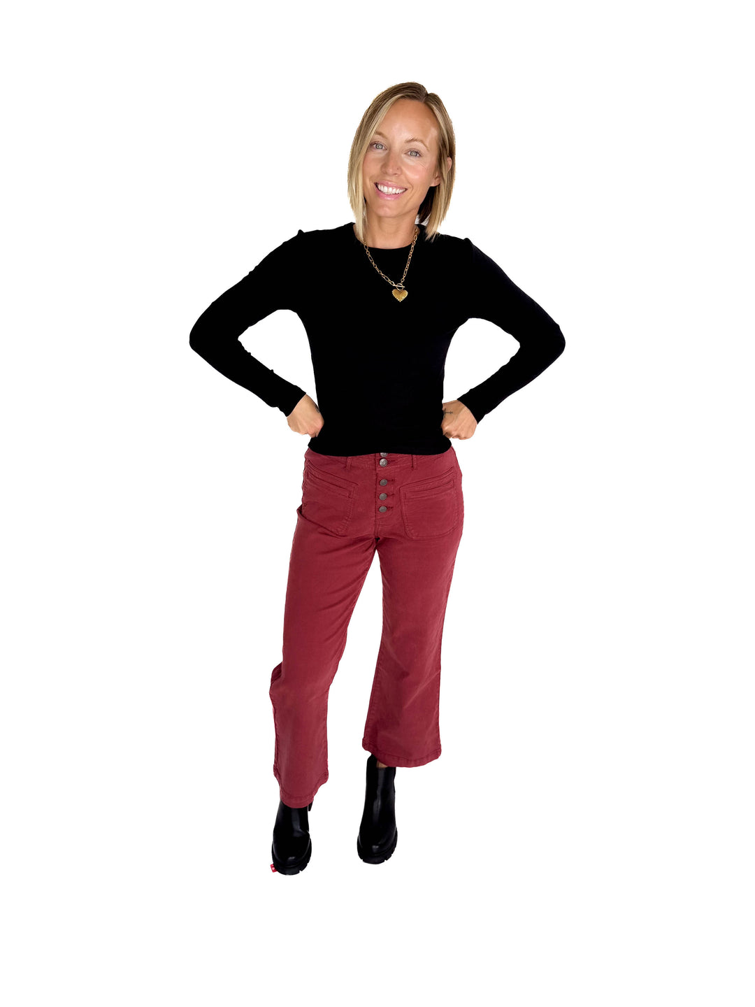 ONLY Easy Ribbed Long Sleeve- BLACK