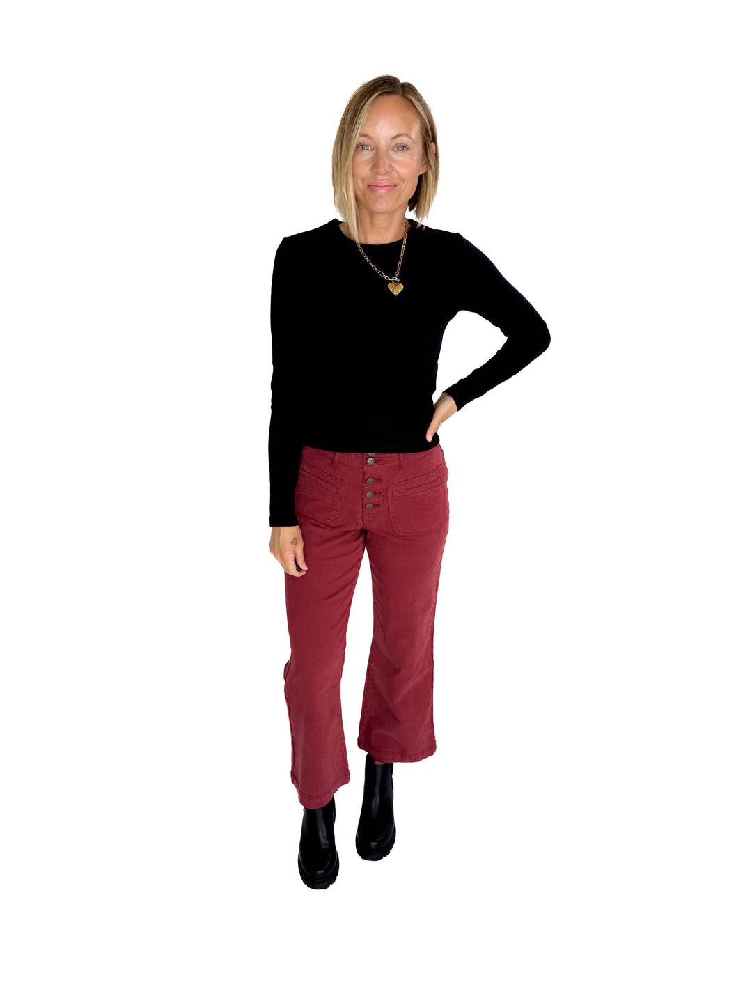 ONLY Easy Ribbed Long Sleeve- BLACK