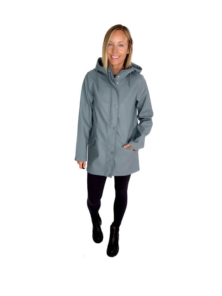 VERO MODA Sitka Rain Jacket- STORMY WEATHER