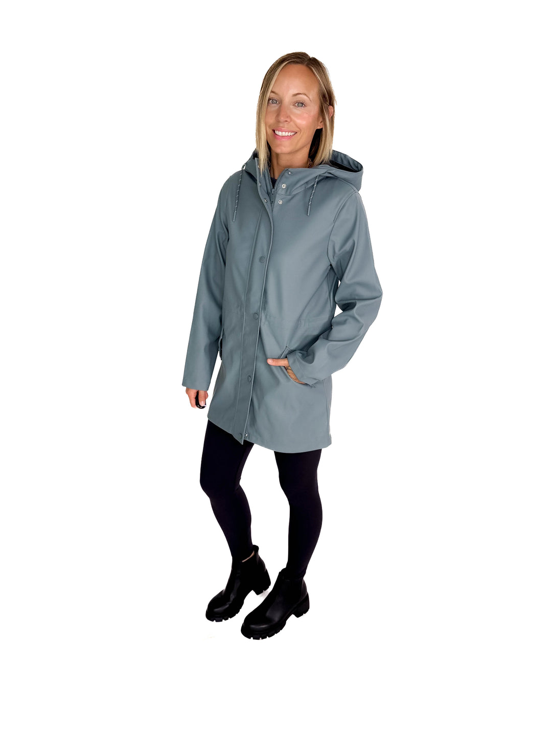 VERO MODA Sitka Rain Jacket- STORMY WEATHER