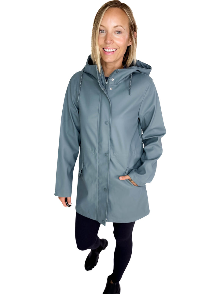 VERO MODA Sitka Rain Jacket- STORMY WEATHER