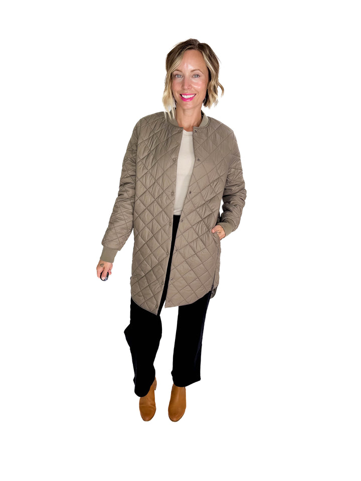 VERO MODA Haylee Quilted Jacket- TAUPE