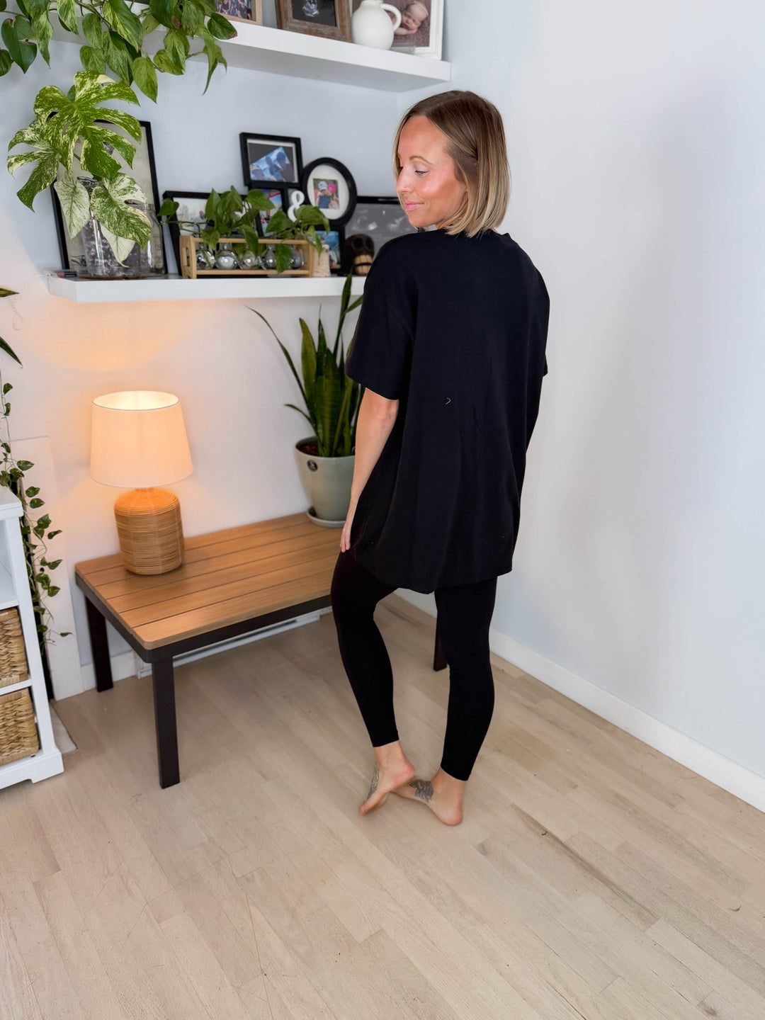 Champlain Cotton Legging Set- BLACK