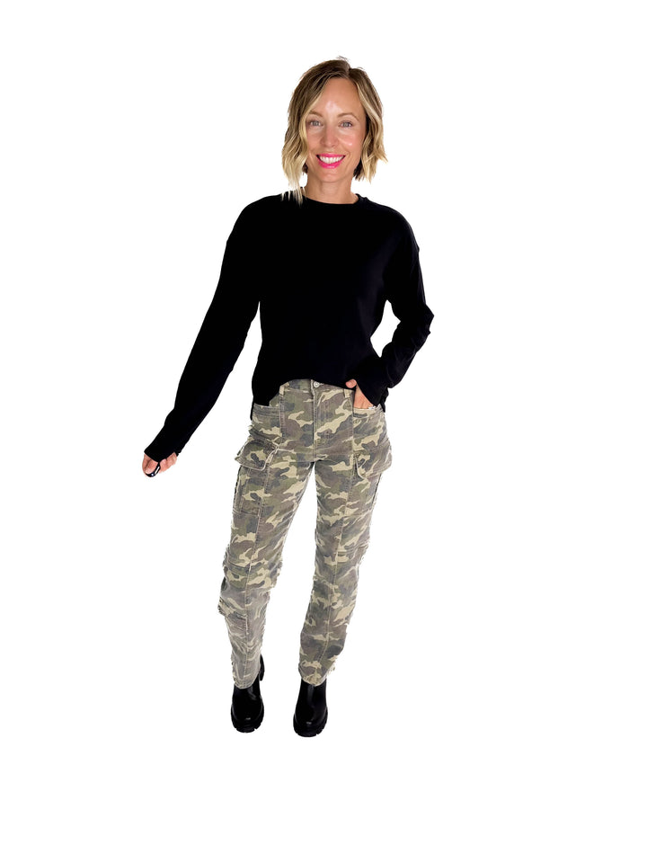 NOISY MAY Organic Cotton Marca Long Sleeve- BLACK