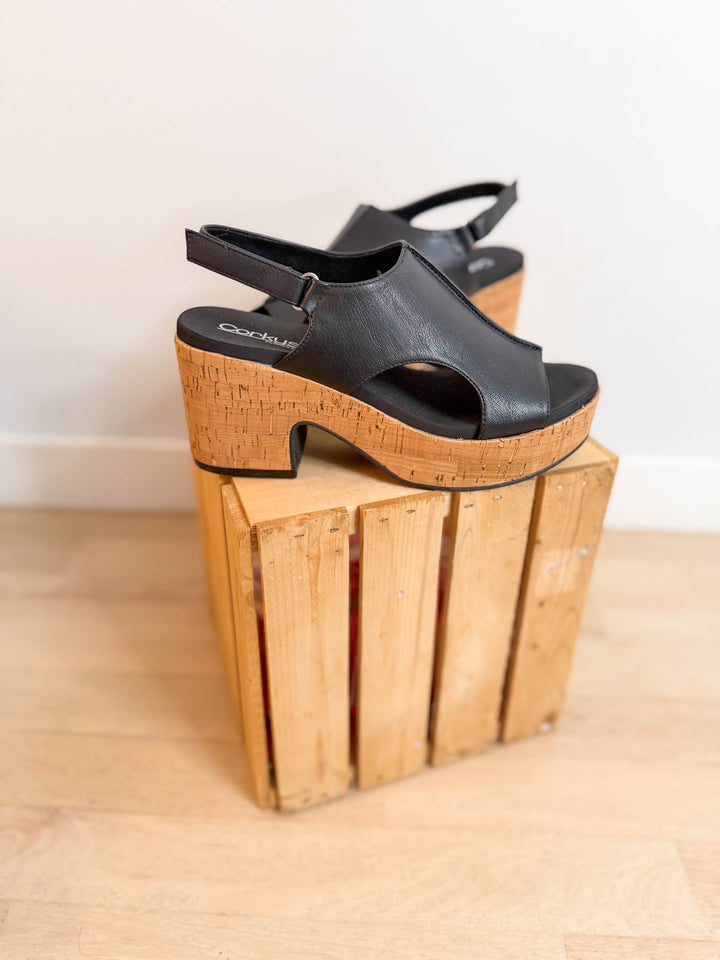Miss Carley Heel Sandal- BLACK