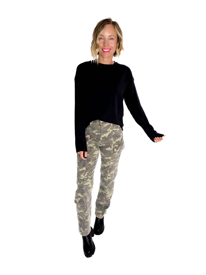 NOISY MAY Organic Cotton Marca Long Sleeve- BLACK