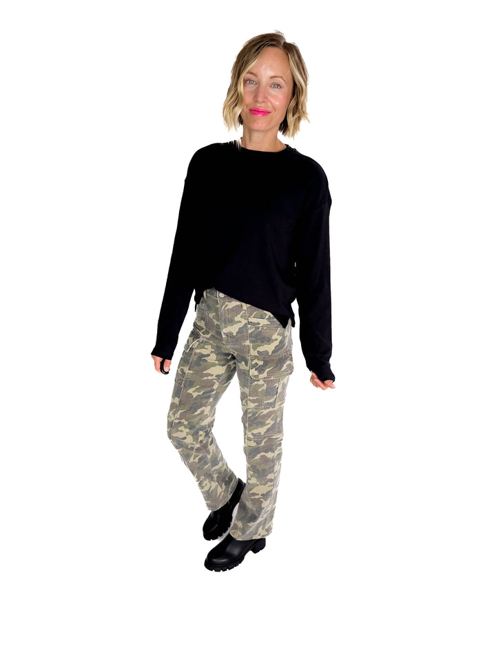 NOISY MAY Organic Cotton Marca Long Sleeve- BLACK