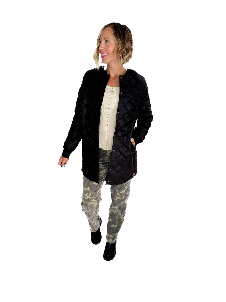 VERO MODA Haylee Quilted Jacket- BLACK