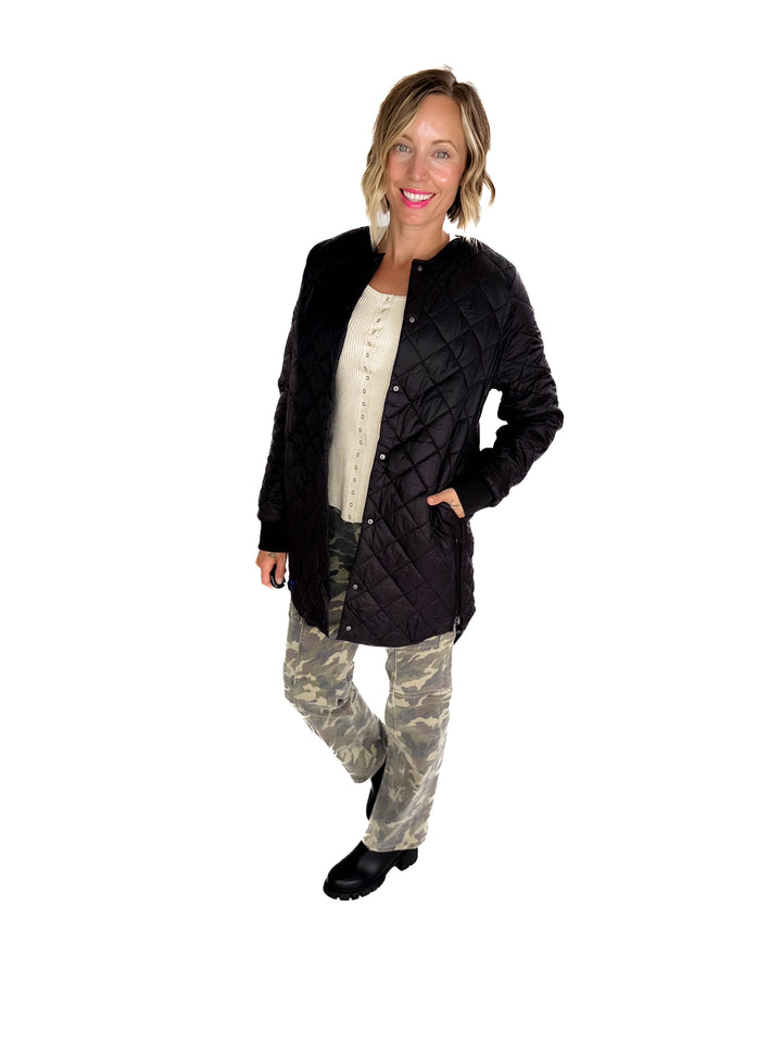 VERO MODA Haylee Quilted Jacket- BLACK