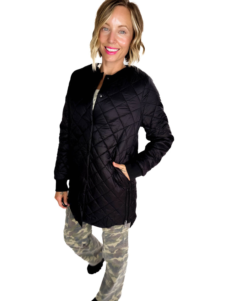 VERO MODA Haylee Quilted Jacket- BLACK