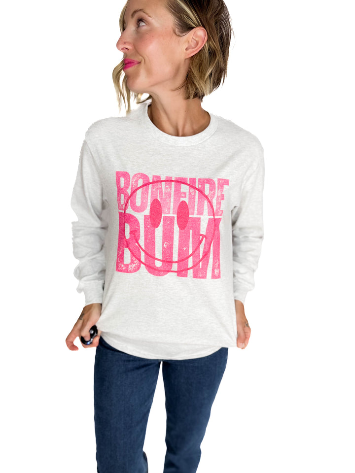 Bonfire Bum Long Sleeve- ASH GREY