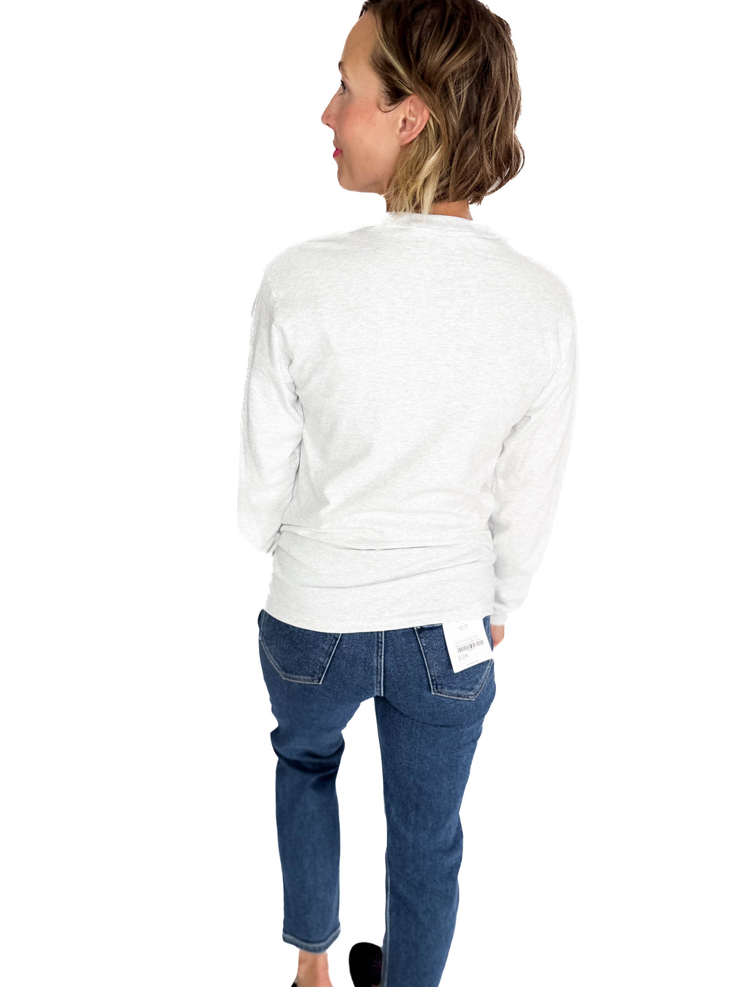 Bonfire Bum Long Sleeve- ASH GREY