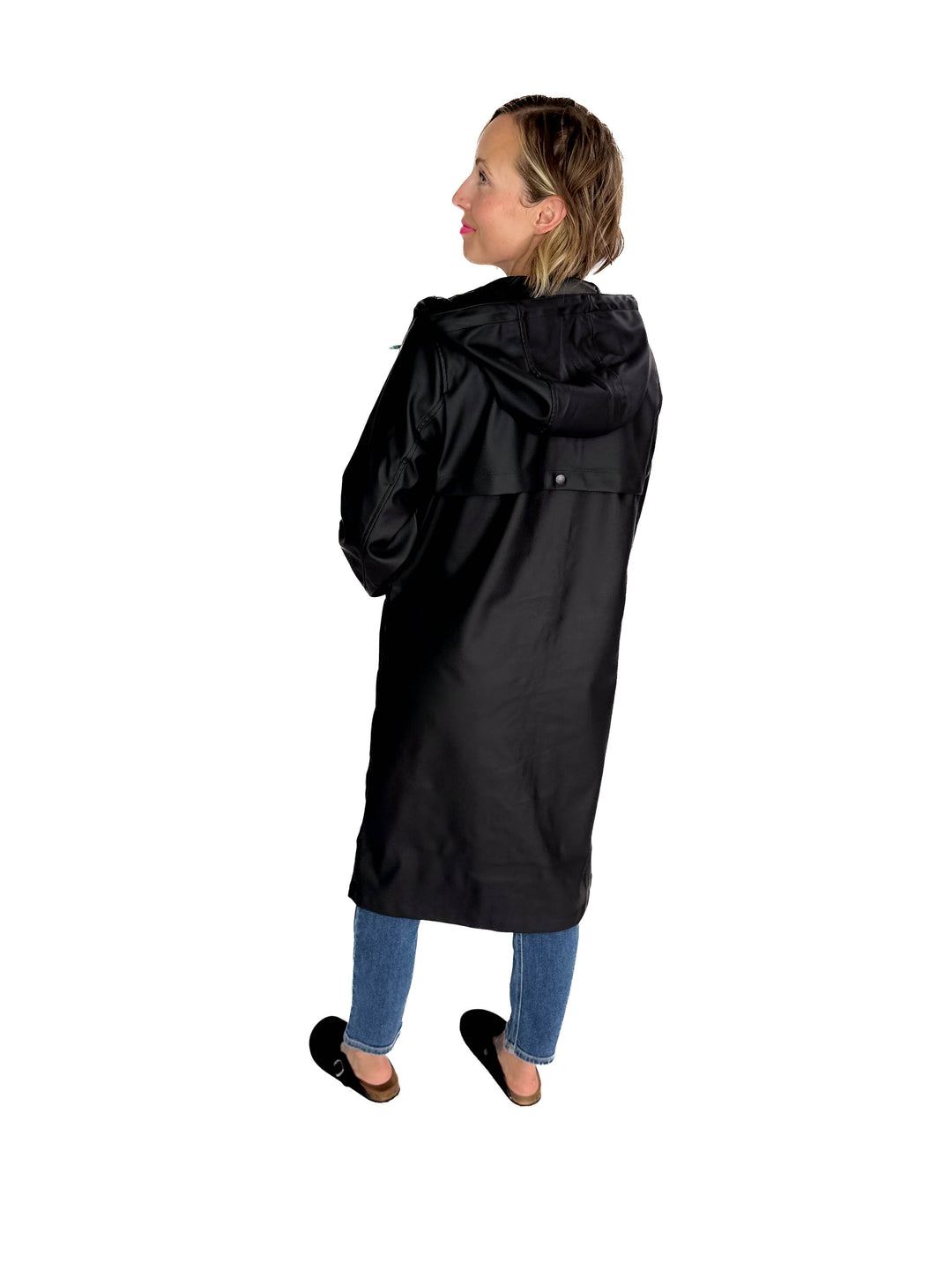 VERO MODA Sitka Longline Rain Jacket- BLACK