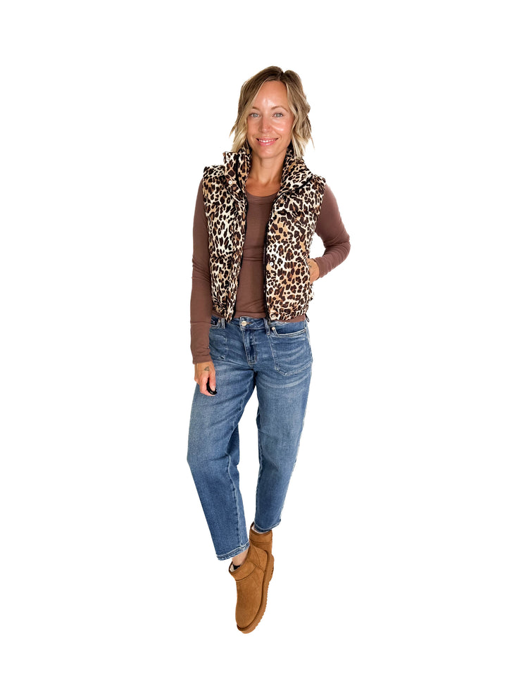Blackcomb Vest- CAMEL LEOPARD