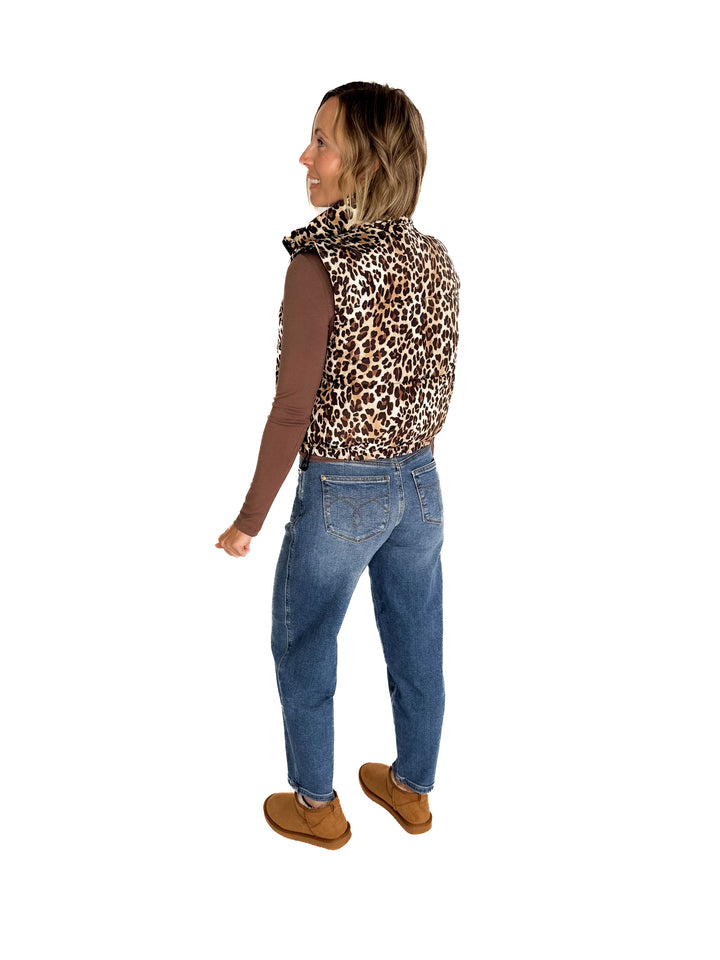 Blackcomb Vest- CAMEL LEOPARD