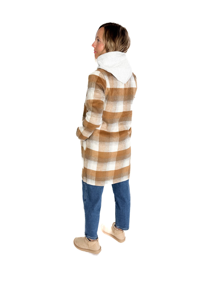 Conrad Plaid Jacket- CAMEL