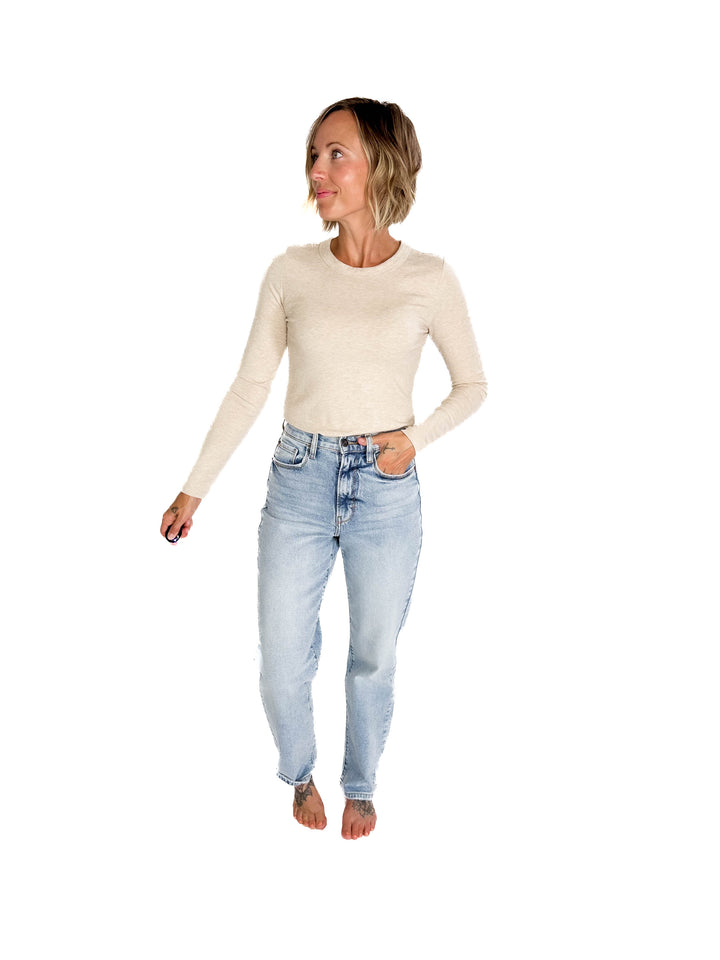 CELLO Tyra Super High Rise Dad Jeans- LIGHT DENIM