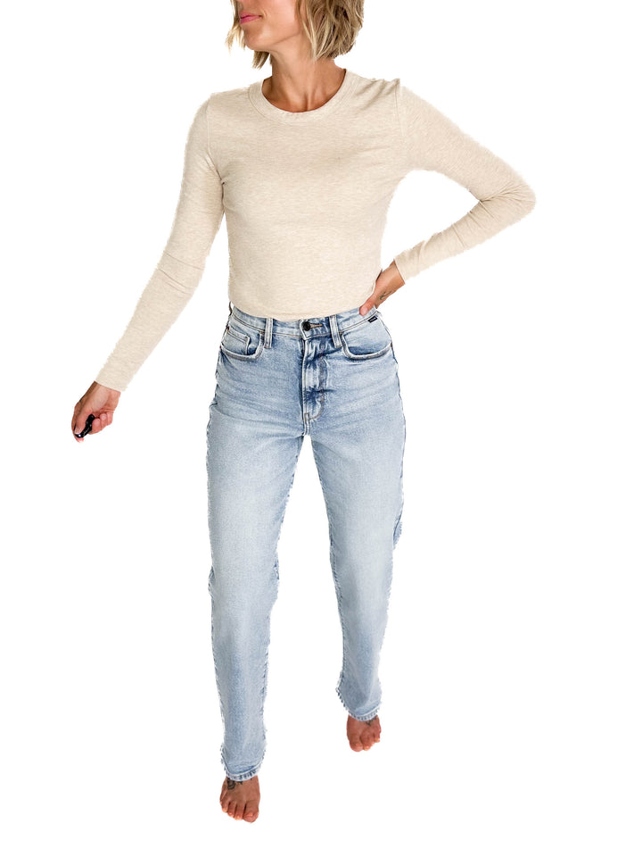 CELLO Tyra Super High Rise Dad Jeans- LIGHT DENIM