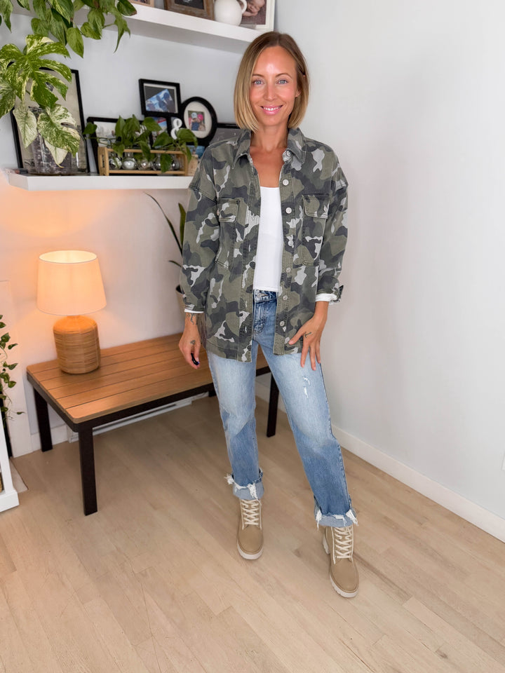 Depp Camo Shacket