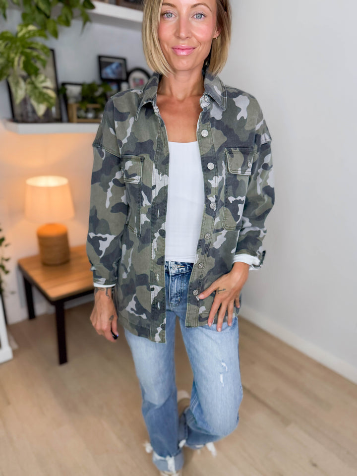 Depp Camo Shacket