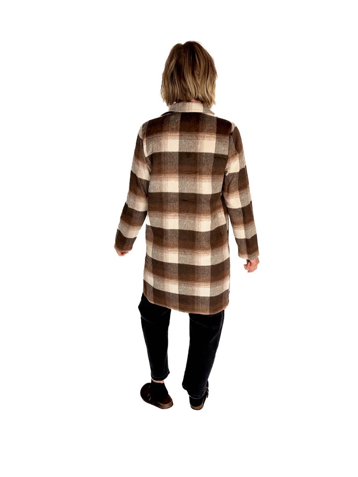 Conrad Plaid Jacket- CHOCOLATE