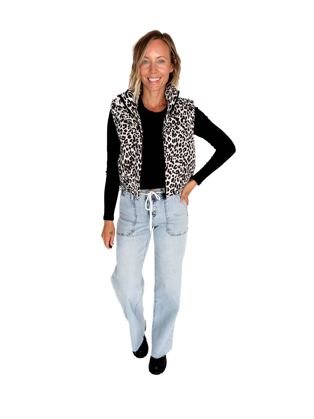 Blackcomb Vest- BLACK LEOPARD