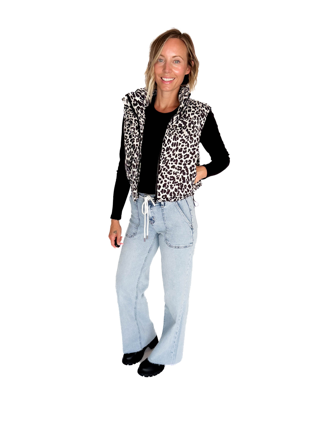 Blackcomb Vest- BLACK LEOPARD