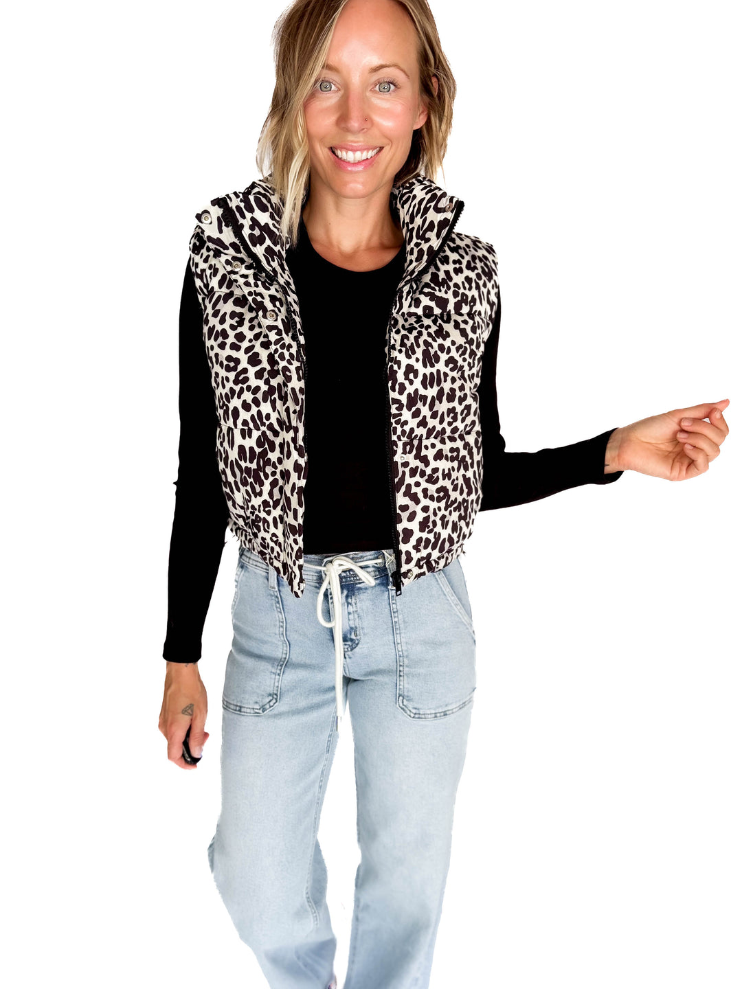 Blackcomb Vest- BLACK LEOPARD