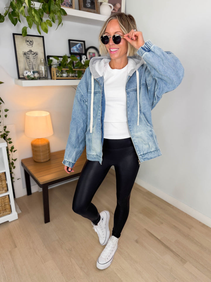 Marlon Denim Hoodie Jacket