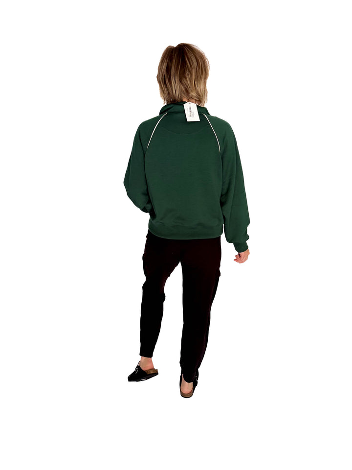 Adriana Scuba 1/2 Zip- GREEN
