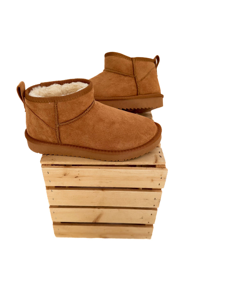 Teagan Faux Fur Boot- TAN