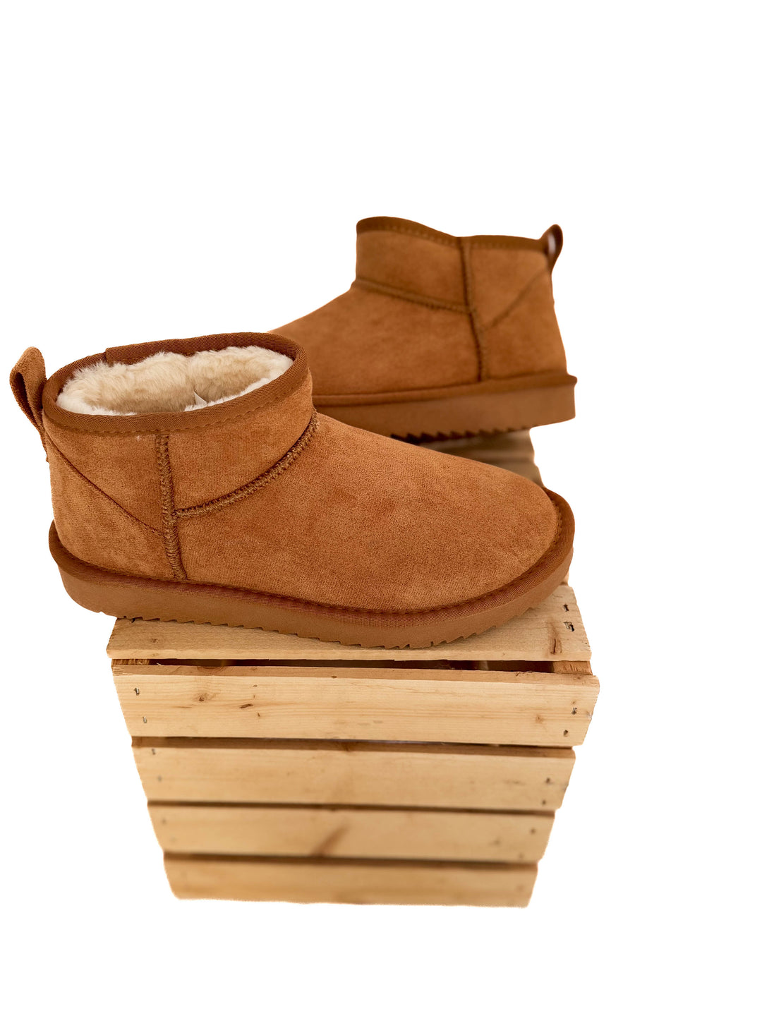 Teagan Faux Fur Boot- TAN