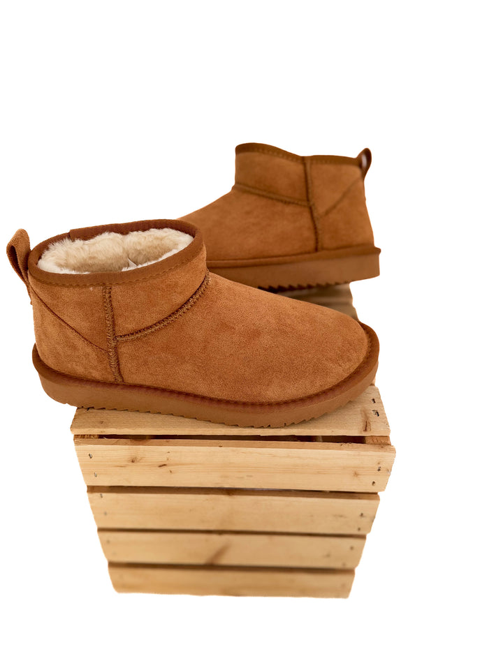 Teagan Faux Fur Boot- TAN