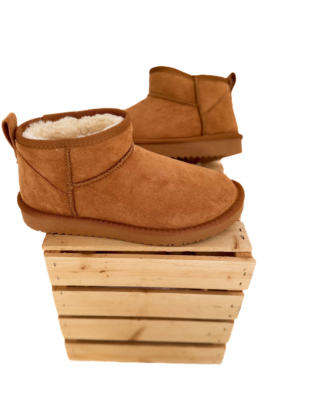 Teagan Faux Fur Boot- TAN